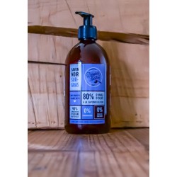 Surgras Zwarte Zeep met lavendelgeur. 500 ml.